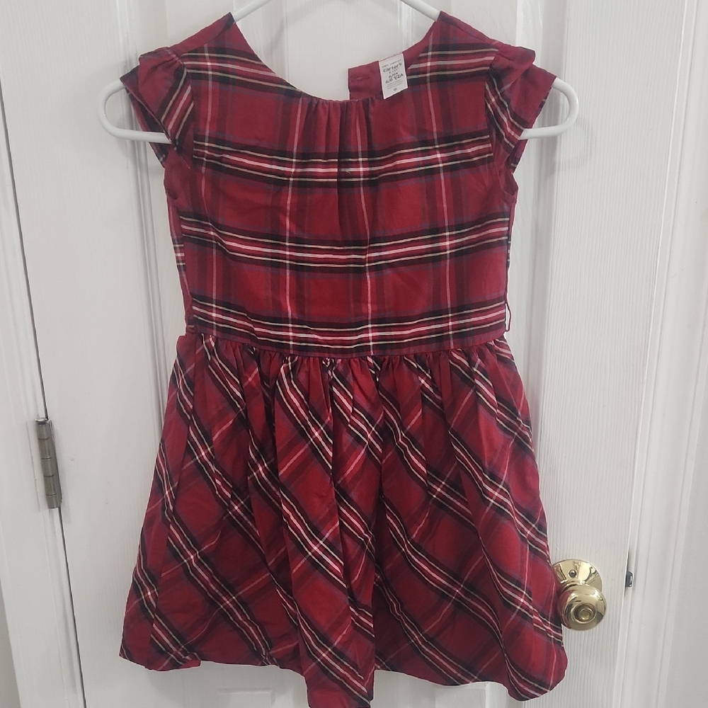 Plaid Red Kids Dress